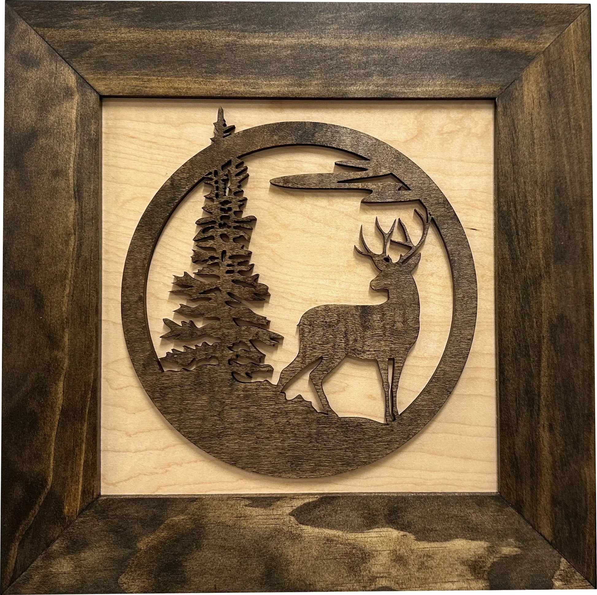 Buck In Nature Gun Safe Shelf - Gun Concealment Furniture - Hidden Gun Safe for Discrete Firearm Storage Bellewood Designs