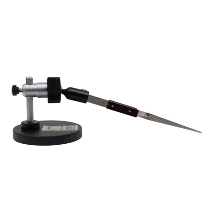 Side view of Whaley Adjustable Third Hand showcasing its adjustable clamp and tapered metal arm with a white background