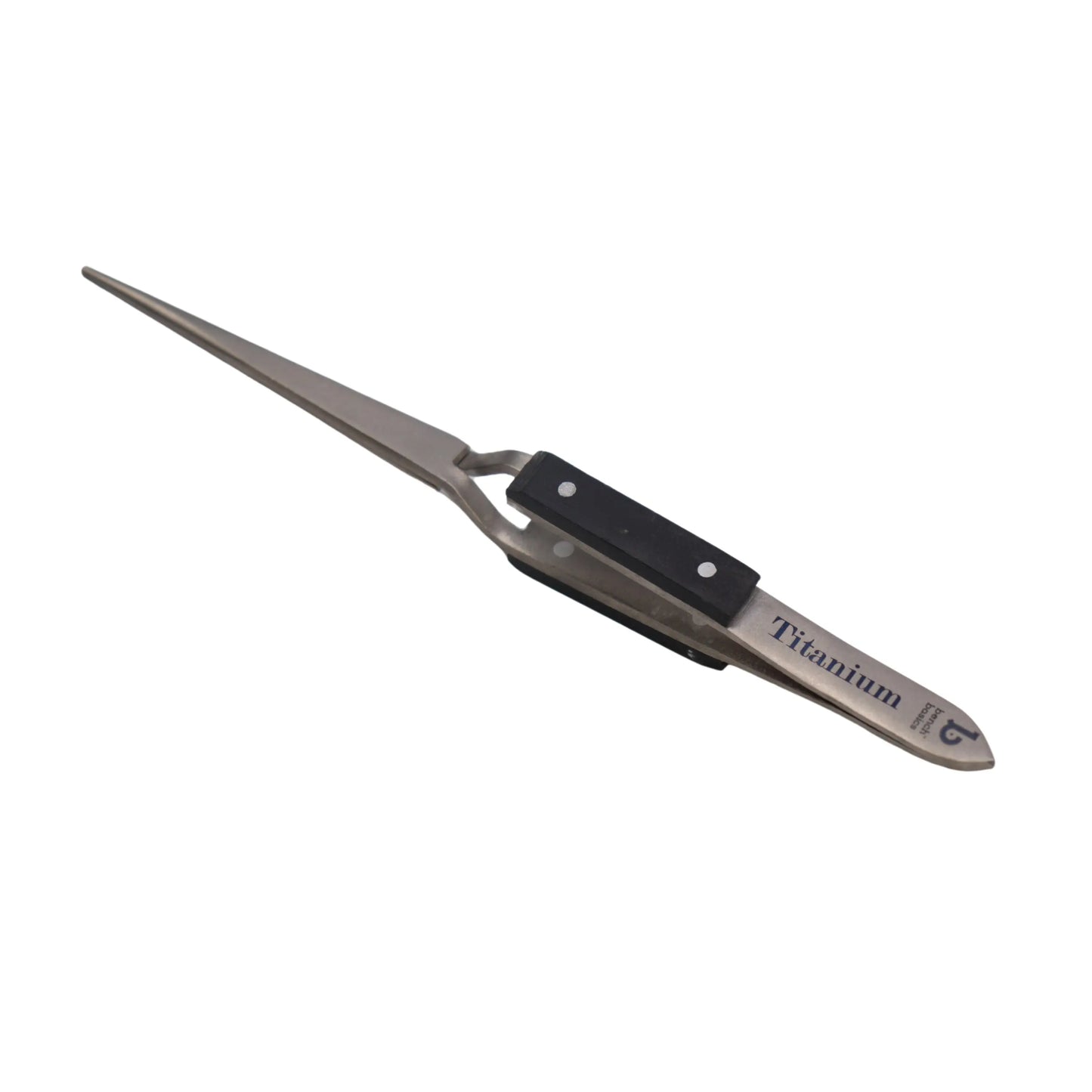 Titanium Tweezer, Cross Locking, Heavy Duty with Fine Point Pepetools