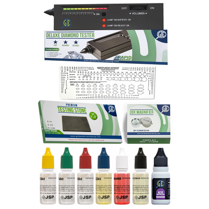Gold, Silver, Platinum & Diamond Testing Kit JSP Acid & Digital Tester for Diamonds Moissanites and Gemtstones GTE
