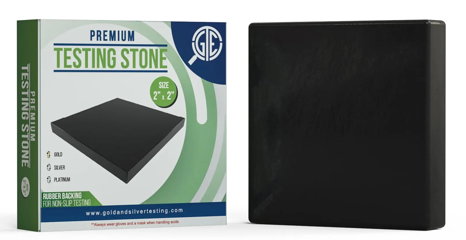 PMC Supplies Black Precious Metals Testing Stone – 3x2x1/2 Inch, Gold Silver Platinum