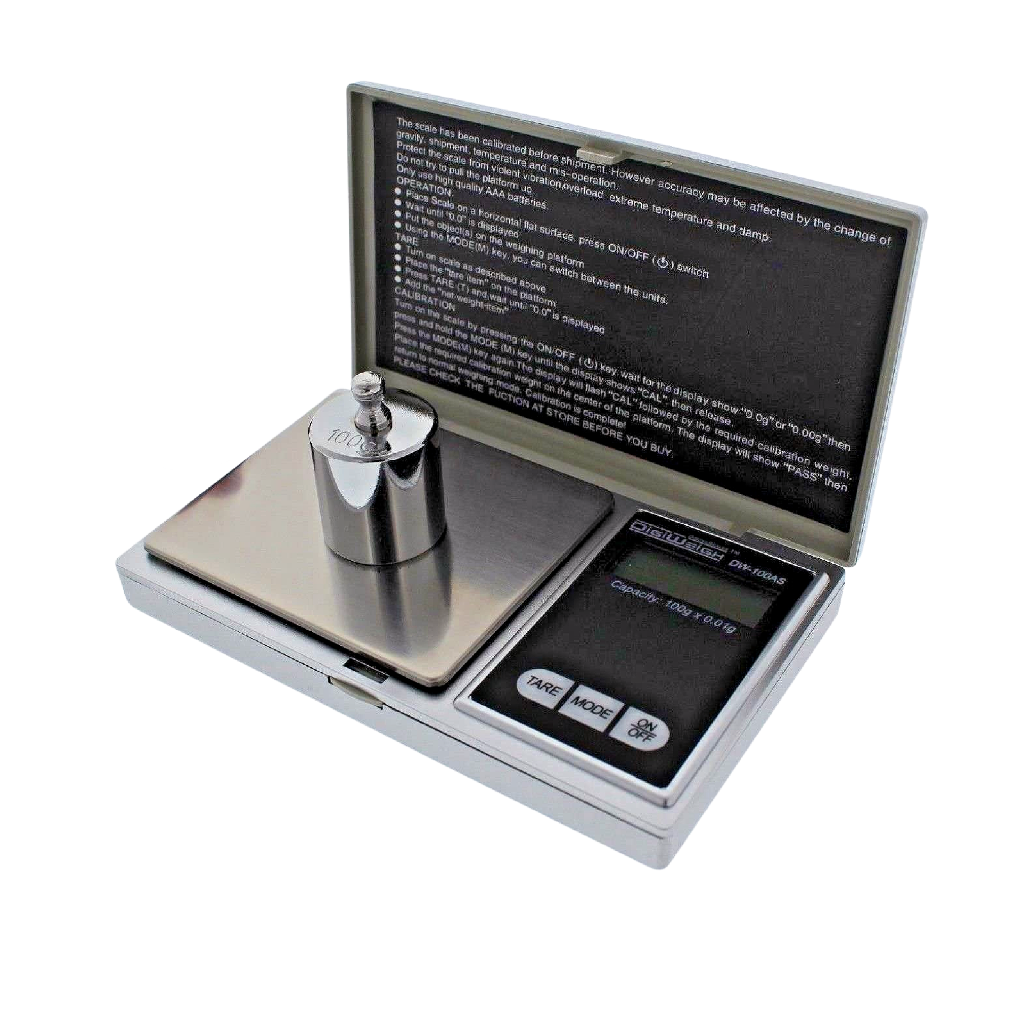 DigiWeigh DW-100AS Pocket Digital Scale – 100g x 0.01g | Precision Jew ...