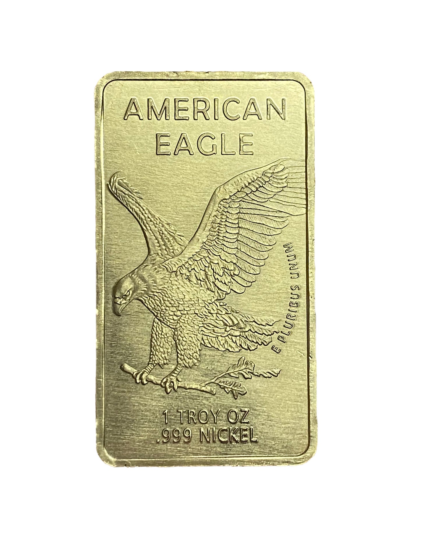 1 TROY OUNCE/OZ .999 Pure Metal Walking Liberty Eagle Nickel Bar Nickle Silver