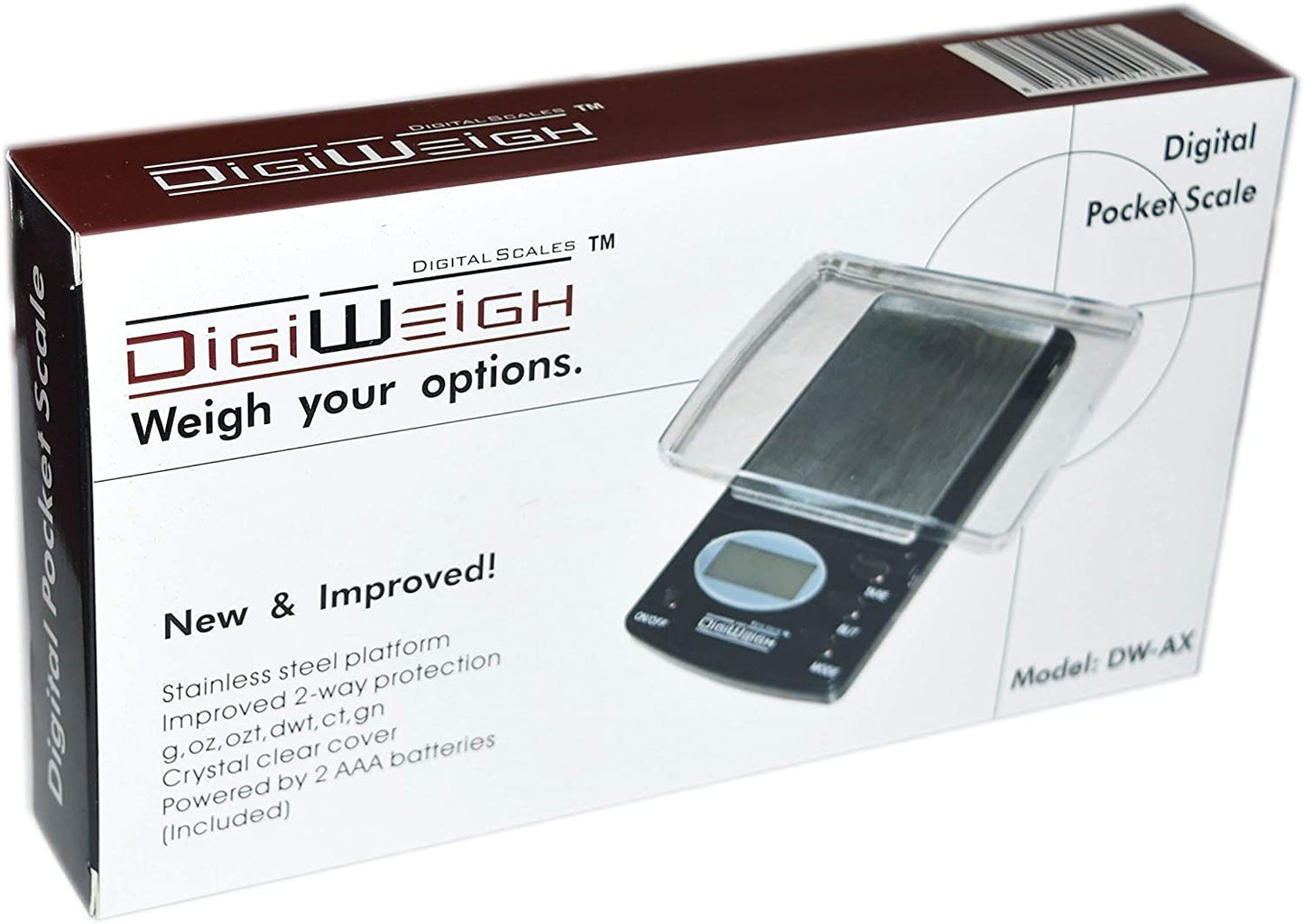 DIGIWEIGH 100G AX SCALE (100 x 0.01g)