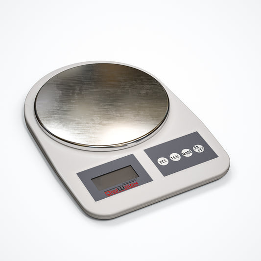 DigiWeigh DWP1001 Tabletop Digital Scale – 1200g x 0.1g | Gram, Carat, Grain, Ounce + Piece Counting | For Gems, Slabs, Jewelry & Specimens
