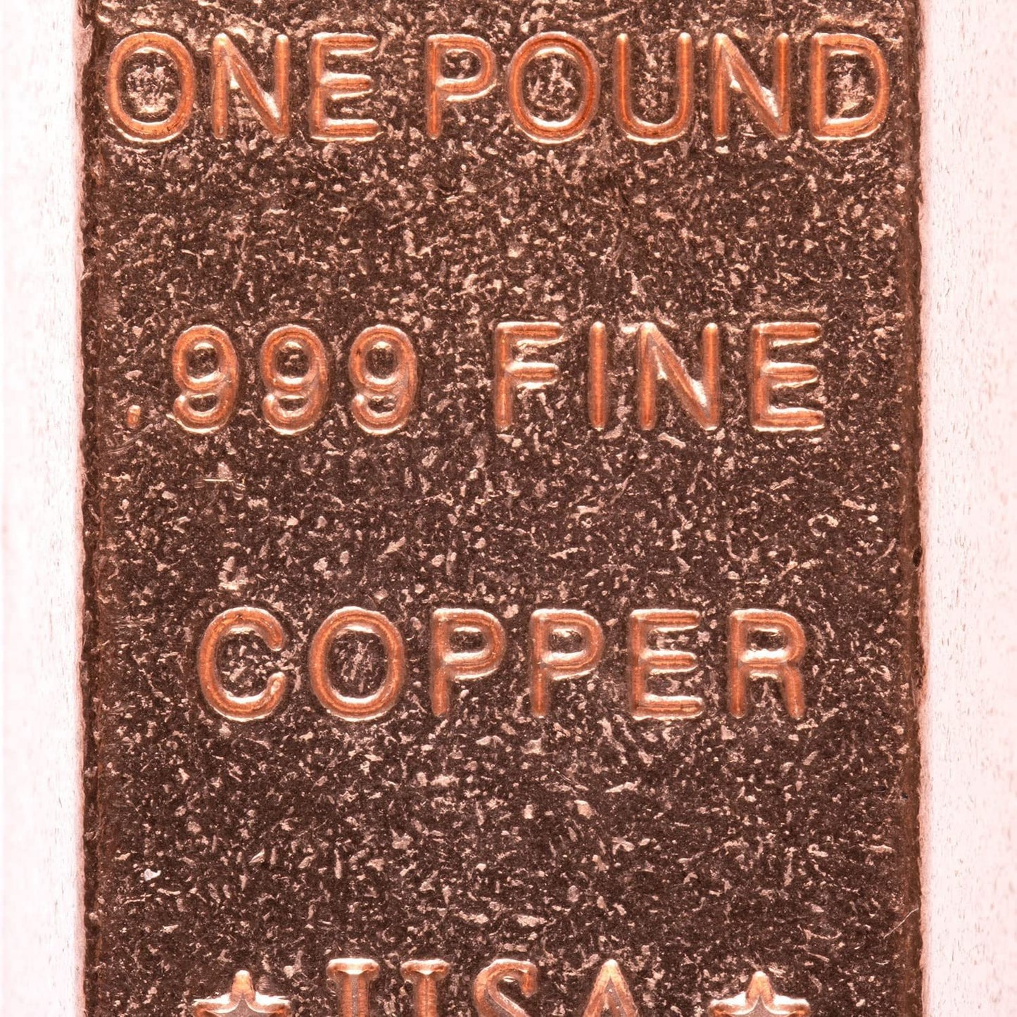 1 Pound Copper Bullion Bar Ingot Paperweight - 999 Pure Chemistry Element Design with Certificate of Authenticity