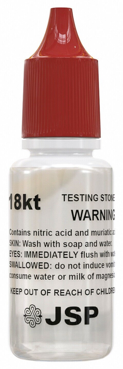 GOLD/SILVER Test Acid Tester Kit 10k 18k .999 .925 Sterling Testing Stone Detect