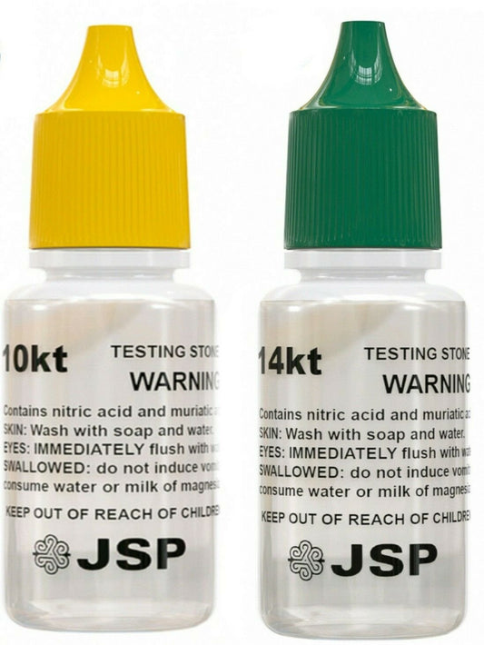 JSP 10k 14k Gold Jewelry Test Acid Testing Solution Bars Coins Scrap