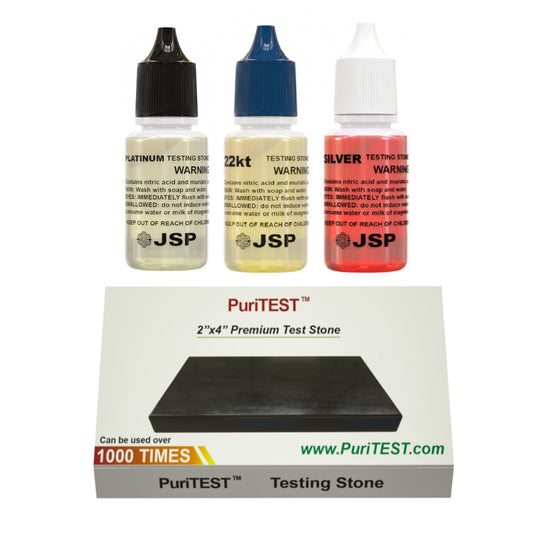 Gold 22k Silver Platinum Jewelry Test Tester Kit JSP Precious Metals Detector