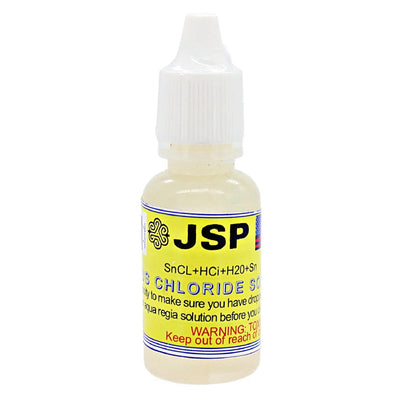 JSP Stannous Chloride Gold Test Refining Solution Premixed liquid 15mL Acid [SnCl2] 99+% JSP