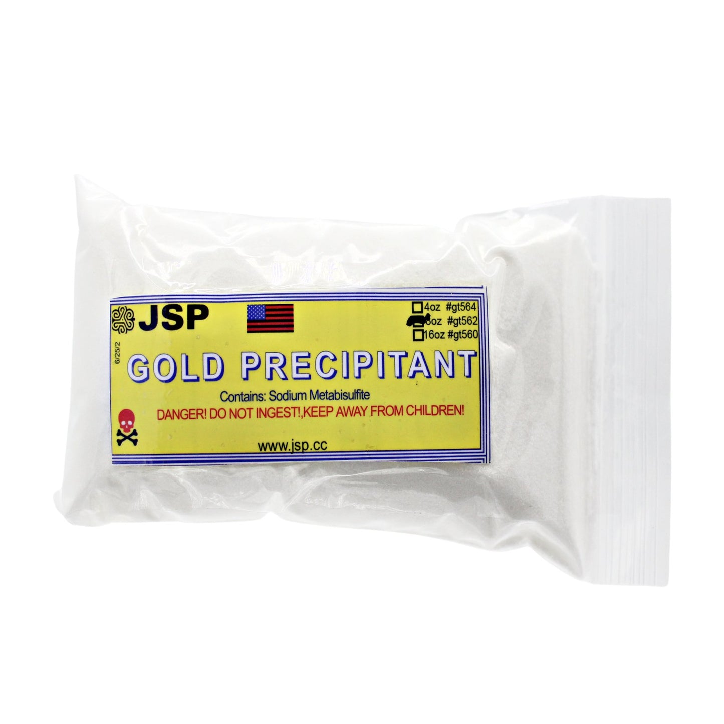 JSP Gold Precipitant 8 oz Refining & Recovery Test Acid Aqua Regia Metals SMB Pyrosulfite