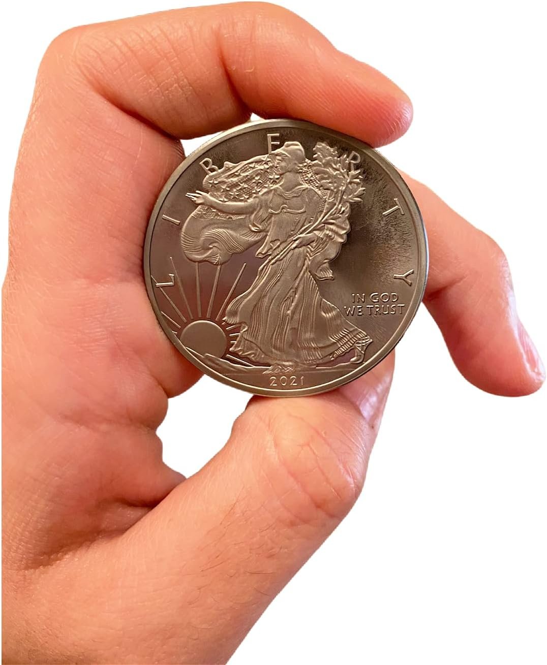 2023 1 Ounce OZ 999 Fine Solid USA American Liberty Eagle Coin Titanium Precious Metal Ingot Bullion Ti Element Chemistry Proof Mint Coin